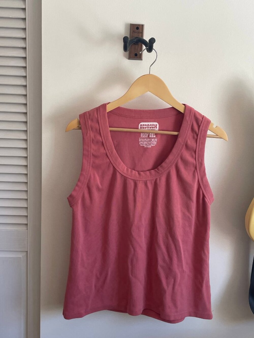Coral Big Bud Press Cotton Tank Perfect For Summer